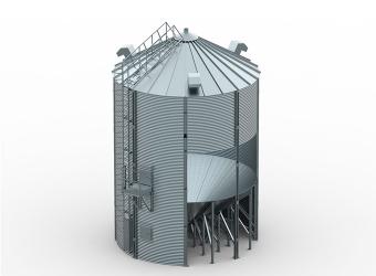 Silos with inside funnel